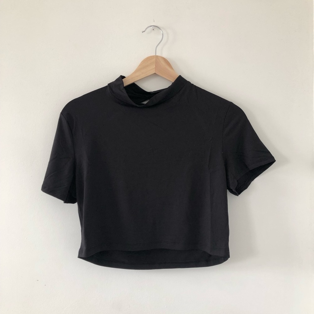 Open back crop top